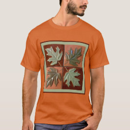 "Maple leaf Art" sobre camiseta masculina