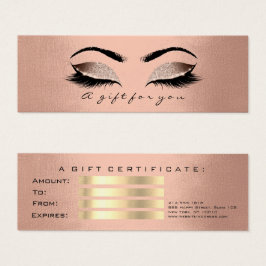 Maquiagem de Lash do Gash Dourado do Certificado d
