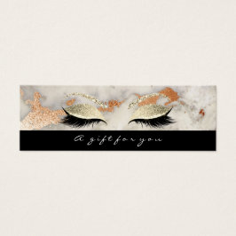 Maquiagem de Lash Preto do Mármaco de Certificado