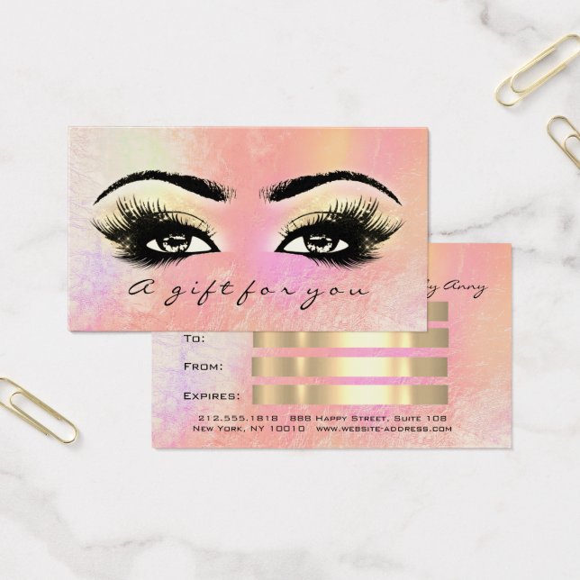 Maquiagem de Lashes do Ombre de Rosa de Pêssego do (Escritótio)