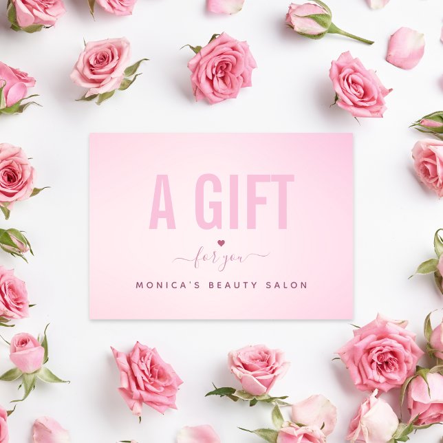 Maquiagem de Salão de Bela Gradiente Rosa Minimali (Criador carregado)