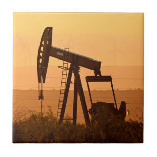 Máquina de Bombeamento de Óleo no Oeste do Texas,