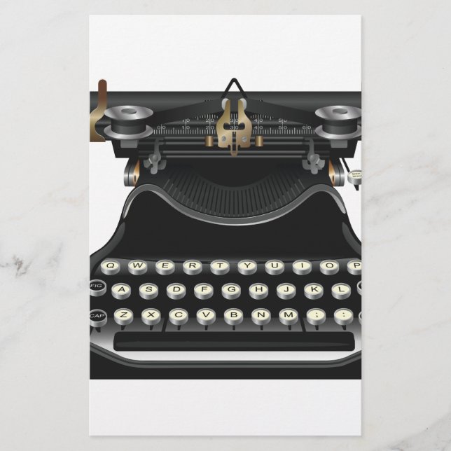 Máquina de escrever antiga (Frente)