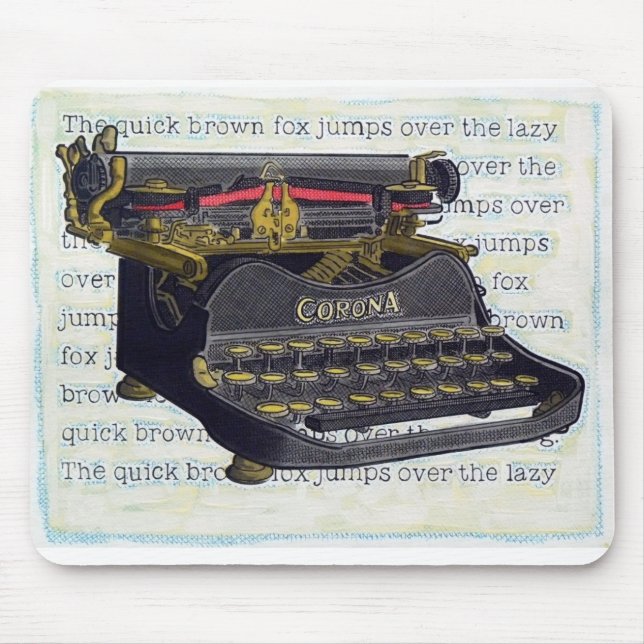 Máquina de escrever Mousepad (Frente)