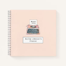 Máquina de escrever retrógrada a aquarela, cor-de-