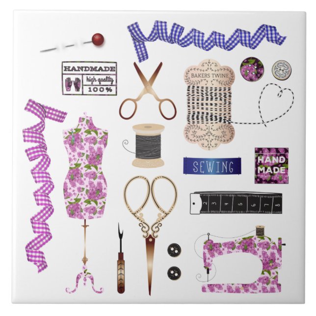 Máquinas de costura, colagem de costura (Frente)