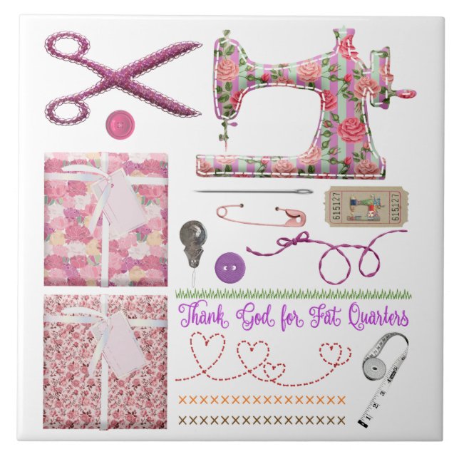 Máquinas de costura, colagem de costura (Frente)