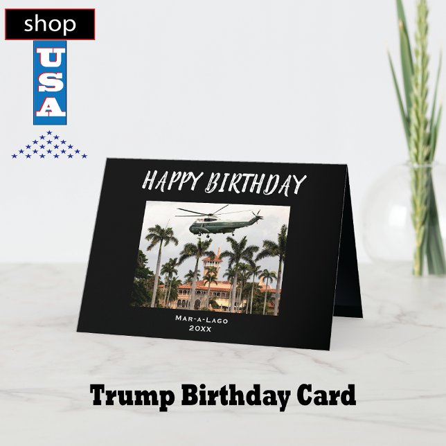 Mar-a-Lago Trump 🎉 Cartão aniversário de 40 anos  (Criador carregado)