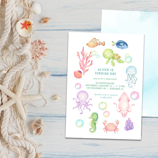 Mar ​ ​ Convite de aniversário mundial (Criador carregado)