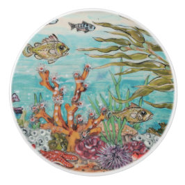 Mar Costeiro Vida Peixes Coral Submarino Oceano