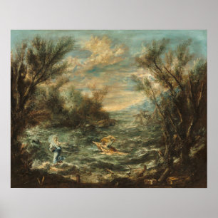 Mar da Galileia - A. Magnasco - Poster de arte fin