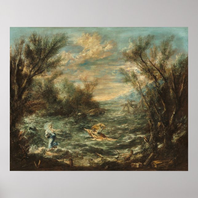 Mar da Galileia - A. Magnasco - Poster de arte fin (Frente)