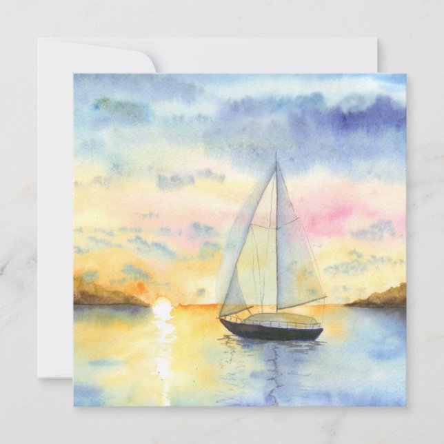 Mar no pôr do sol (Frente)