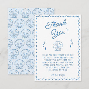 Mar-te Em Breve Cartões de agradecimentos Costeiro