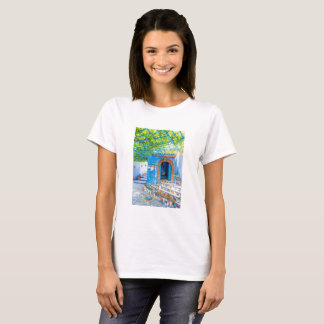 marakech linda camisa de pintura da cidade marakec
