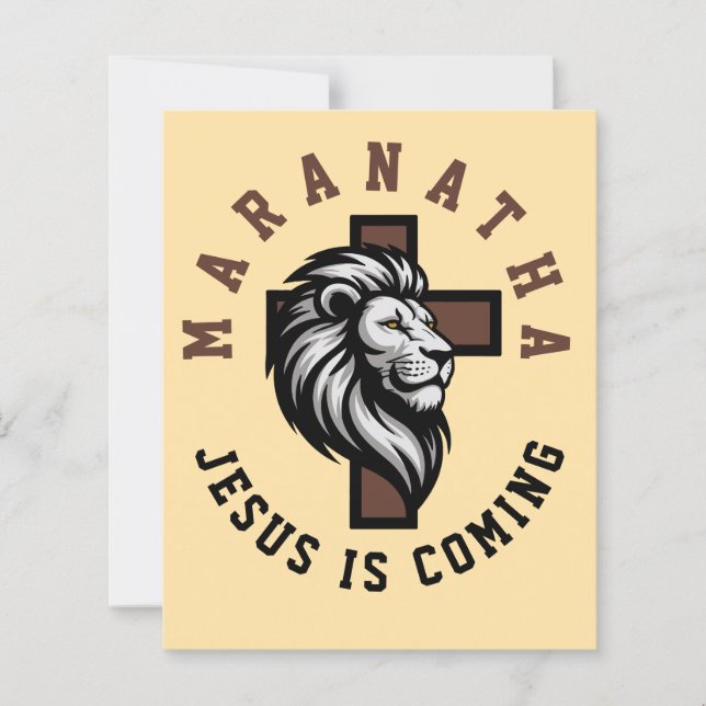 Maranata Jesus está vindo (Frente)