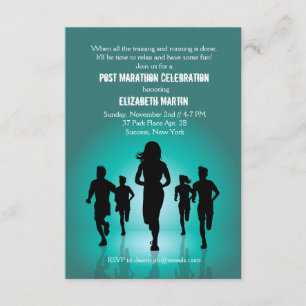Maratona funcionada - convite de festas da