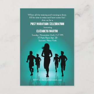Maratona funcionada - convite de festas da
