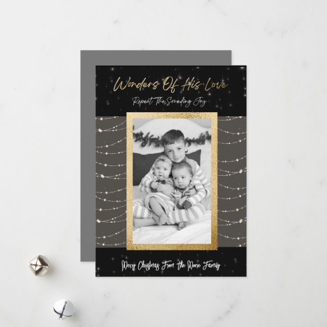 Maravilhas de seu cartão de Natal de amor (Frente/Verso In Situ)