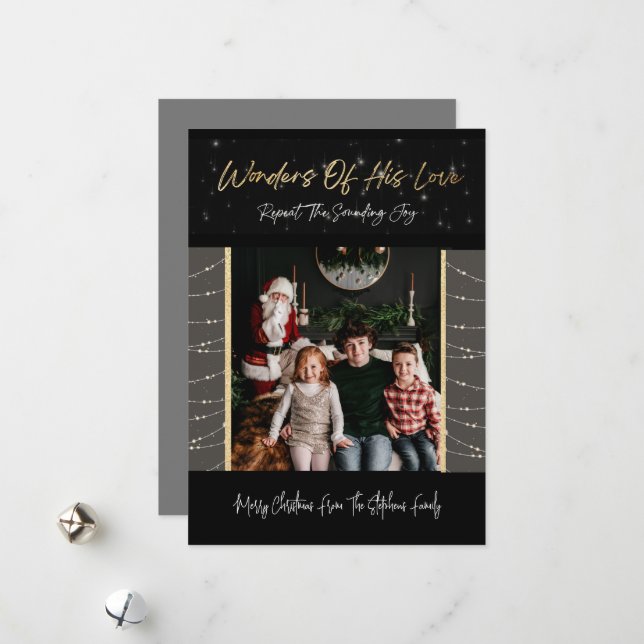 Maravilhas de seu cartão de Natal de amor (Frente/Verso In Situ)