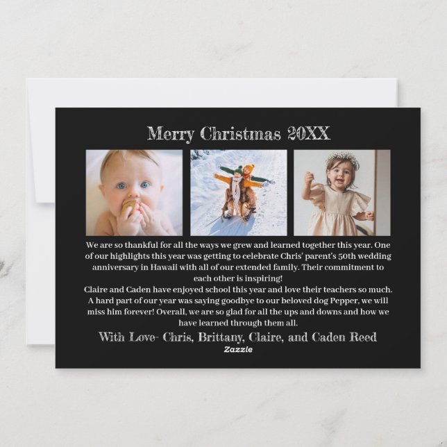 Maravilhas do seu cartão de Natal de Amor 4 Foto P (Verso)