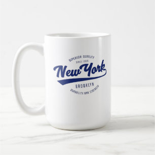 maravilhosa caneca de café com crachá NOVA YORK