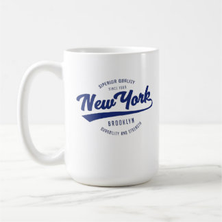 maravilhosa caneca de café com crachá NOVA YORK