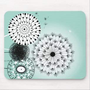 Maravilhoso Dandelions Blue Mousepad