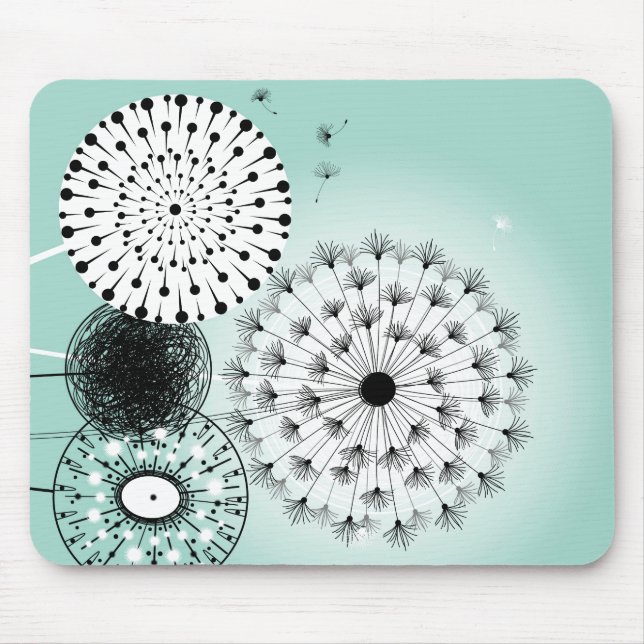 Maravilhoso Dandelions Blue Mousepad (Frente)