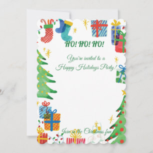 Maravilhoso feriado de convite para amigos e famil