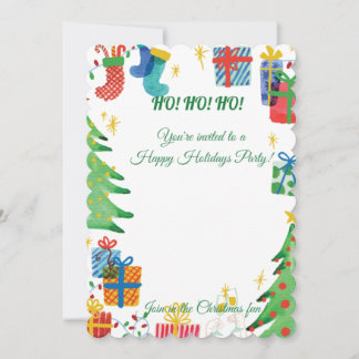 Maravilhoso feriado de convite para amigos e famíl