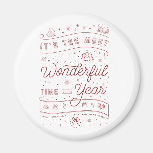 Maravilhoso momento do ano do imã de Natal