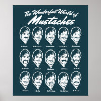 Maravilhoso mundo dos Mustaches Poster