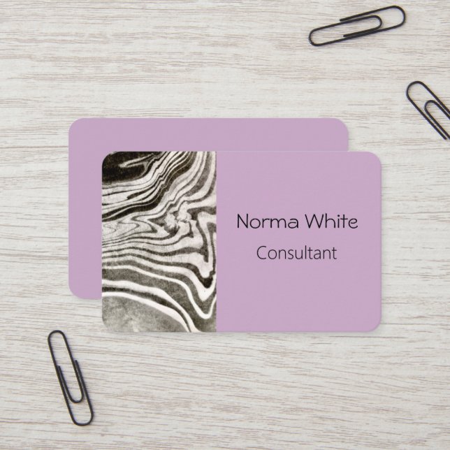 Marbeled Cartão de visita (Frente/Verso In Situ)