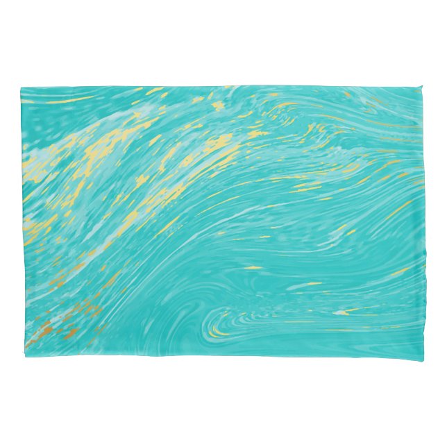 Marble Belo Dourado Elegante design azul (Frente)