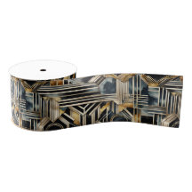Marble Black and gold Jazzy Geométrico de Art-deco