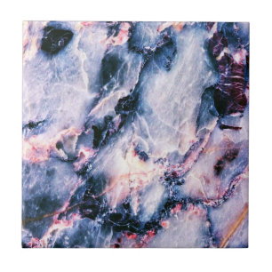 Marble Branco Colorido, Azul e Rosa