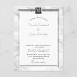 Marble Branco tudo em um único site de convite RSV