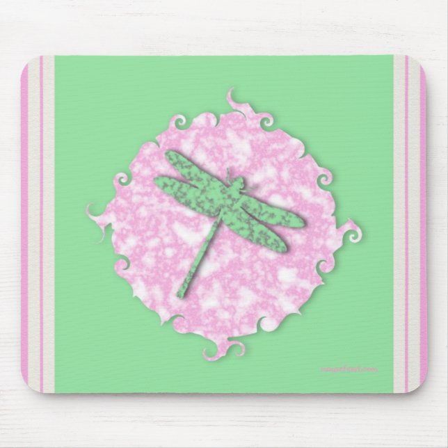 Marble Dragonfly Mousepad (Frente)