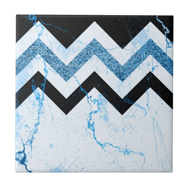 Marble & Glitter Chevron (Frente)