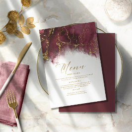 Marble Glitter Wedding Burgundy ID644