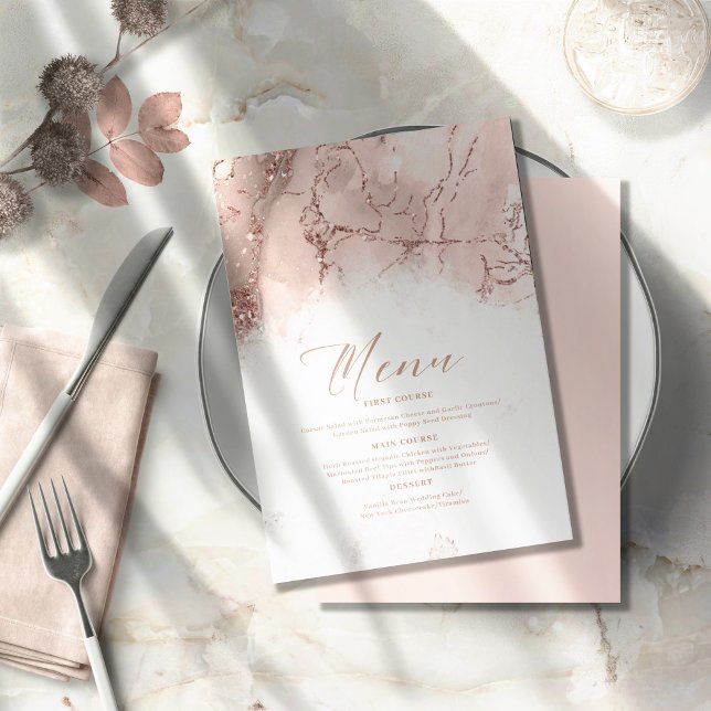 Marble Glitter Wedding Rosa Dourado ID644 (Criador carregado)