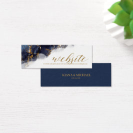 Marble Glitter Wedding Website Marinho Bl Dourado
