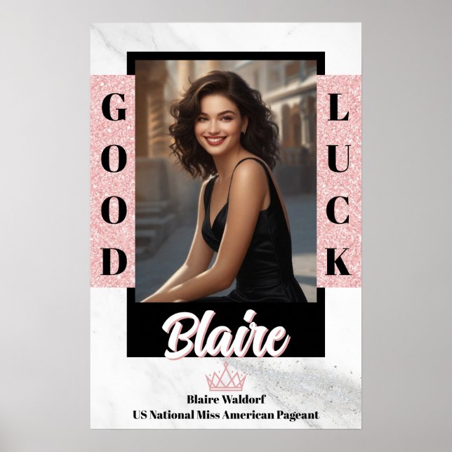 Marble Ice Pageant Door Banner Poster (Frente)