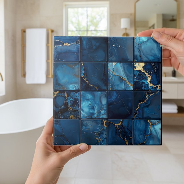 Marble Mix 4x4 Quadrados Azul ID1186c (Criador carregado)