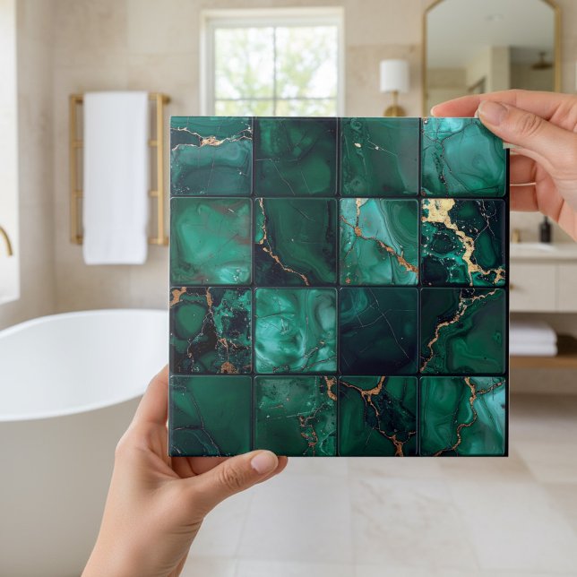 Marble Mix 4x4 Quadrados Esmeralda Verde ID1186c (Criador carregado)