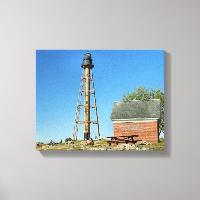Marblehead Lighthouse Massachusetts Canvas (Frente)