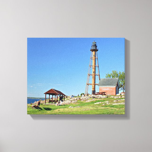 Marblehead Lighthouse Massachusetts Canvas (Frente)