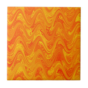 Marbling Orange Yellow Red Pattern