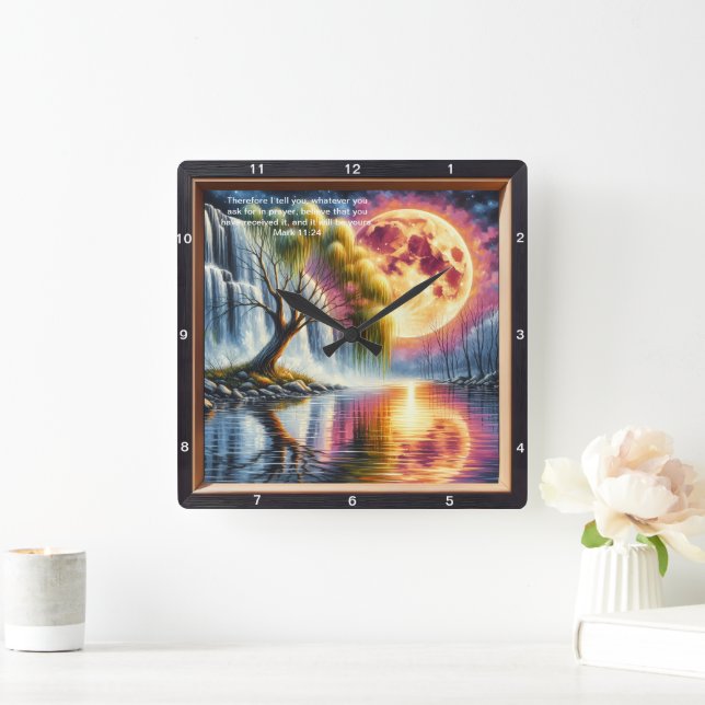 Marca 11:24 Relógio Devocional: Script Personaliza (Lar)